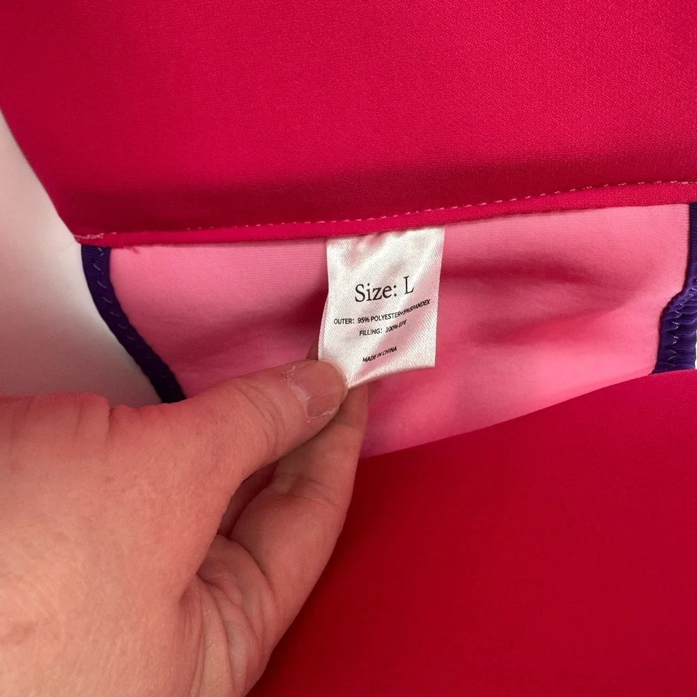 Gogokids Kids Swim Float Vest Life Jacket Pink Dino Size L NWT 50N